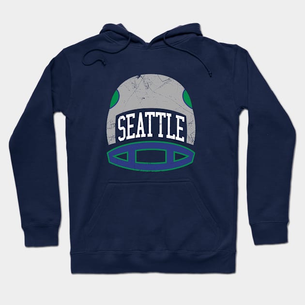 Seattle Retro Helmet - Black Hoodie by KFig21